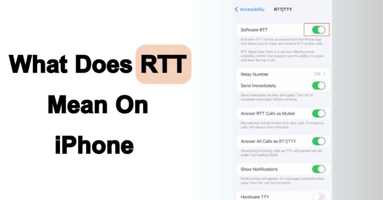 what does rtt mean on iphone